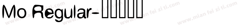 Mo Regular字体转换